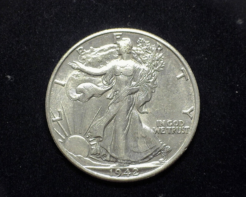 1942 D Liberty Walking Half Dollar AU - US Coin