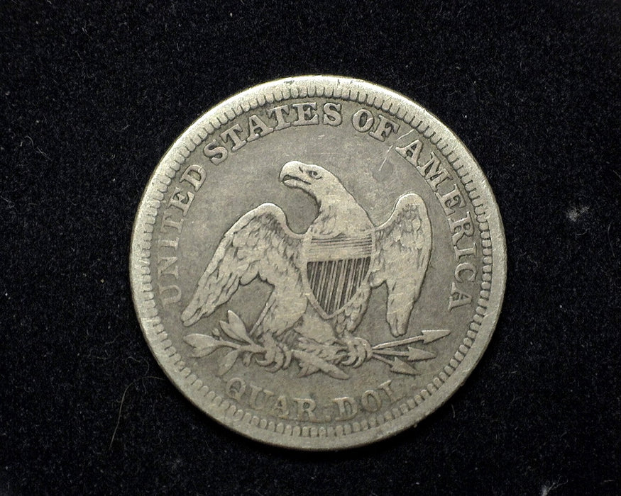 1854 Liberty Seated Quarter F Arrows - US Coin