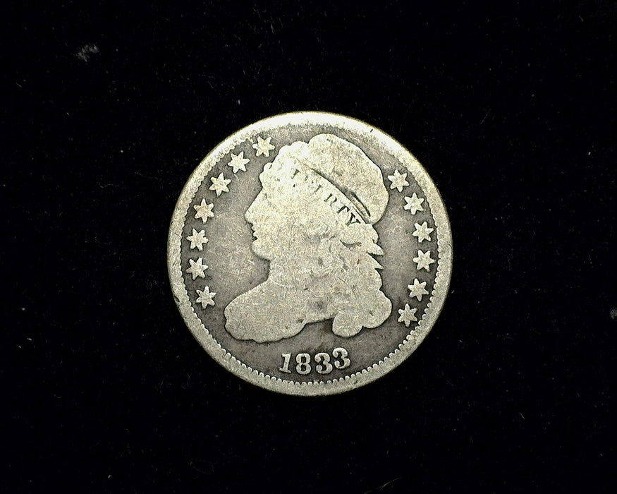 1833 Capped Bust Dime VG - US Coin