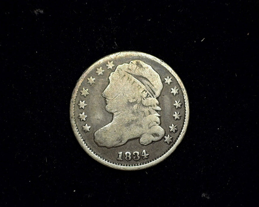 1834 Capped Bust Dime VG - US Coin