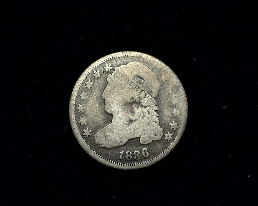 1836 Capped Bust Dime VG - US Coin