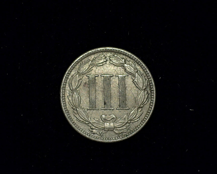 1868 Three Cent Nickel XF - US Coin