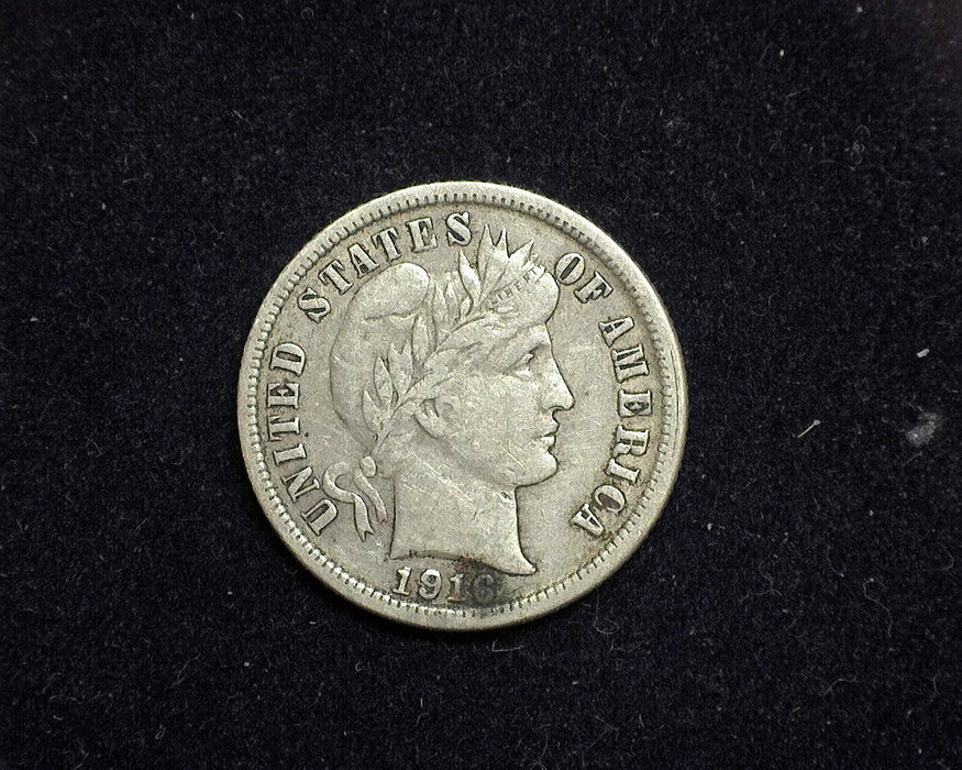 1916 Barber Dime VF - US Coin