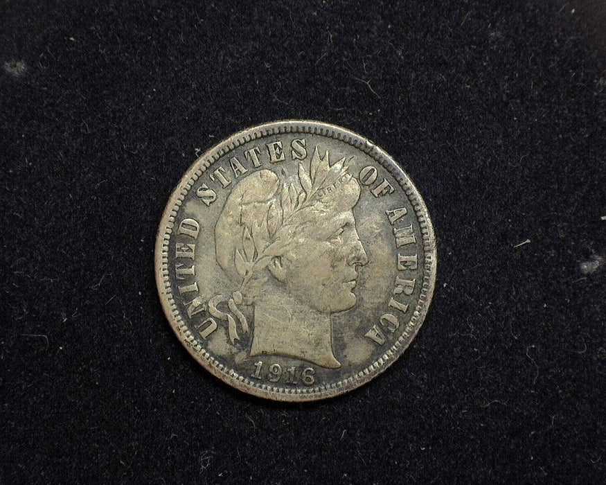 1916 Barber Dime VF - US Coin