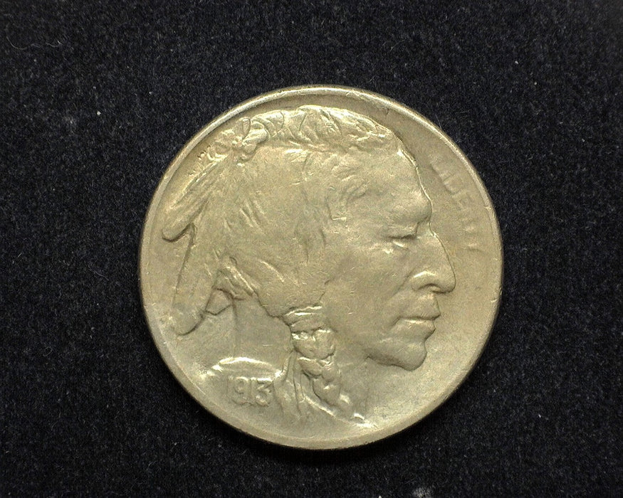1913 S Type 2 Buffalo Nickel, Nice coin with some luster left. XF/AU - US Coin