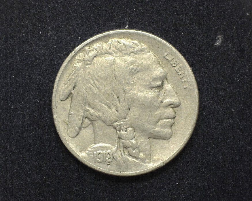 1919 S Buffalo Nickel. Planchet defect. XF - US Coin