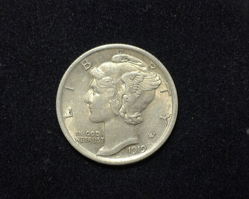 1919 Mercury Dime AU - US Coin