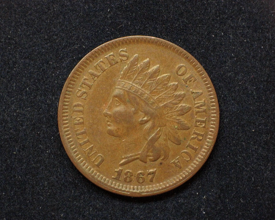 1867 Indian Head Penny/Cent VF/XF - US Coin