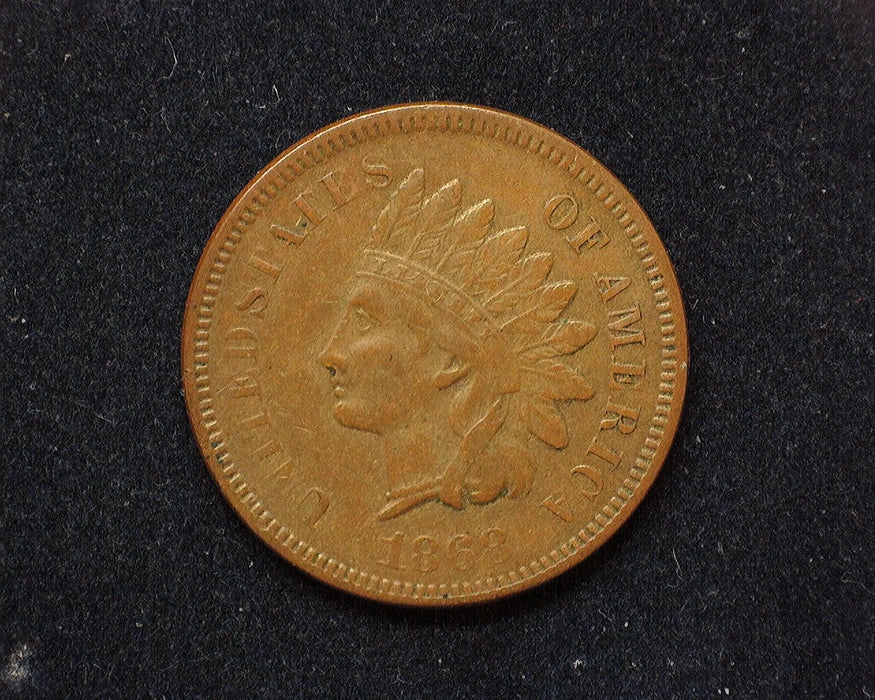 1868 Indian Head Penny/Cent VF/XF - US Coin