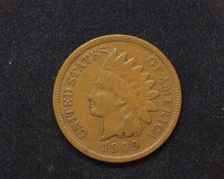 1909 S Indian Head Penny/Cent F/VF - US Coin