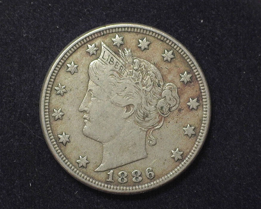1886 Liberty Head Nickel VF Slight damage on reverse - US Coin
