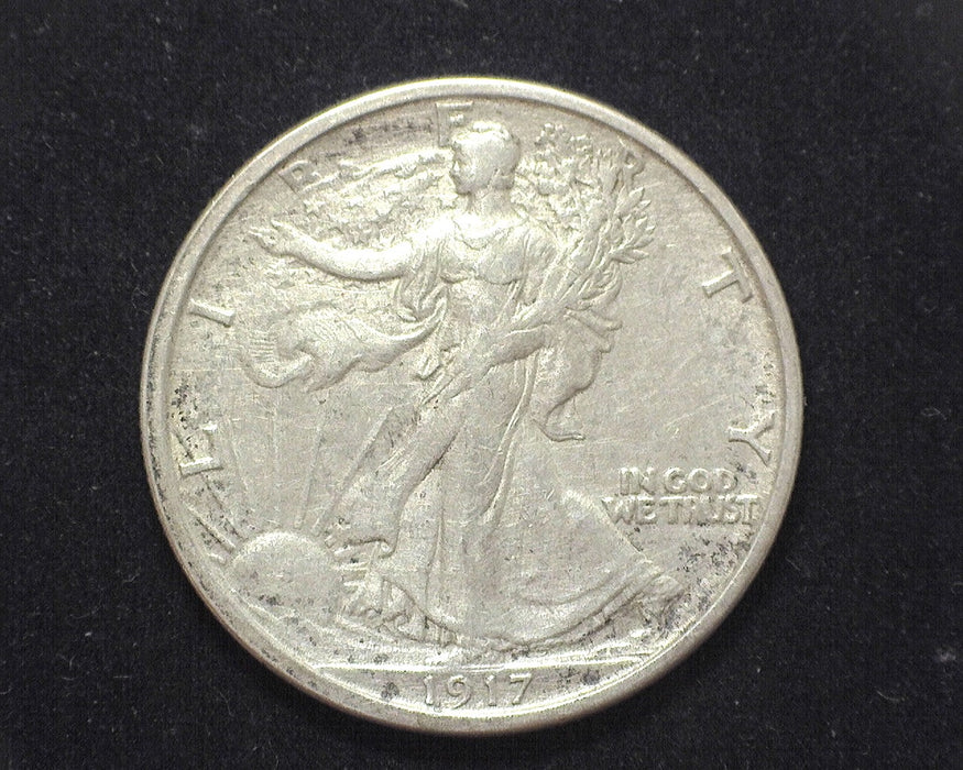1917 S Walking Liberty Half Dollar F/VF Reverse - US Coin