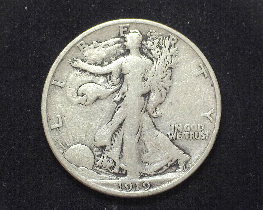 1919 S Walking Liberty Half Dollar F+ - US Coin