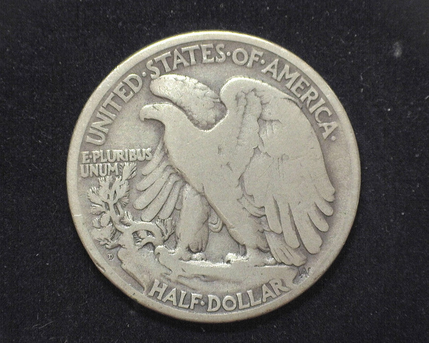 1921 D Walking Liberty Half Dollar F - US Coin