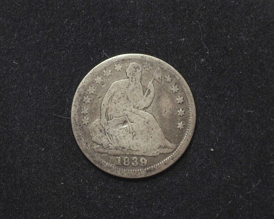 1839 Liberty Seated Half Dime VG No drapery - US Coin