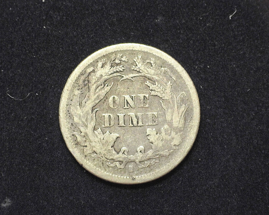 1876 S Liberty Seated Dime F - US Coin