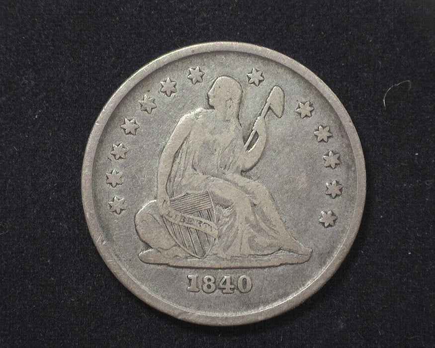 1840 Liberty Seated Quarter F - US Coin