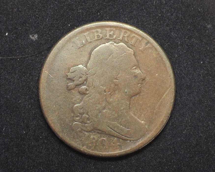 1804 Draped Bust Half Cent VG - US Coin