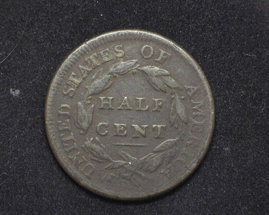 1809 Classic Head Half Cent VG/F Damaged - US Coin