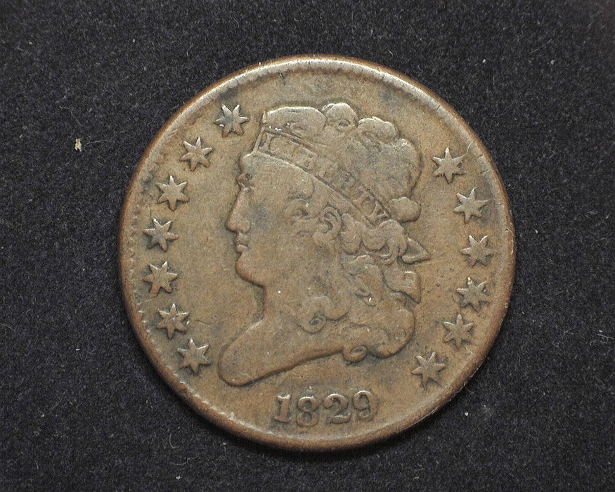 1829 Classic Head Half Cent F - US Coin