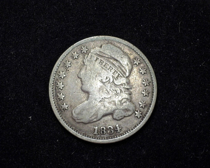 1834 Capped Bust Dime F - US Coin