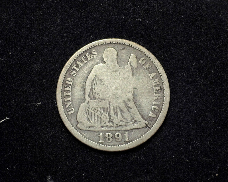 1891 O Liberty Seated Dime VG - US Coin