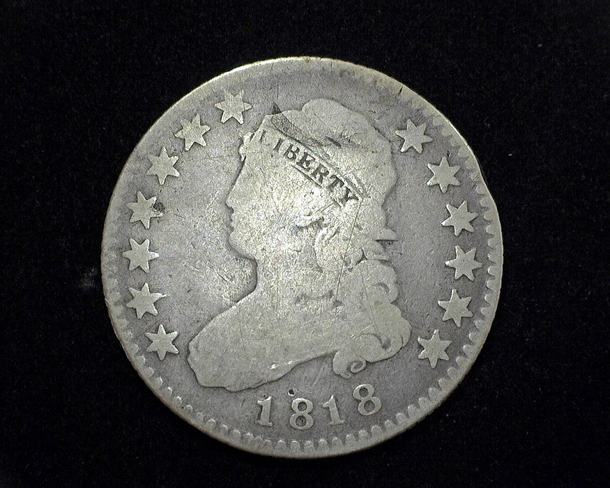 1818 Capped Bust Quarter VG - US Coin