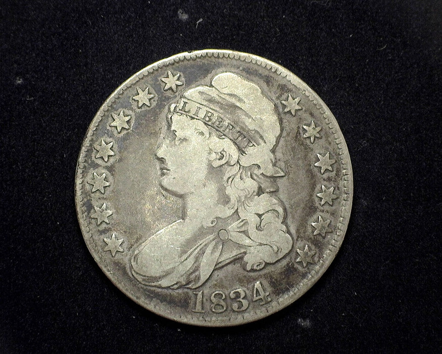 1834 Capped Bust Half Dollar F Large date Small letter - US Coin