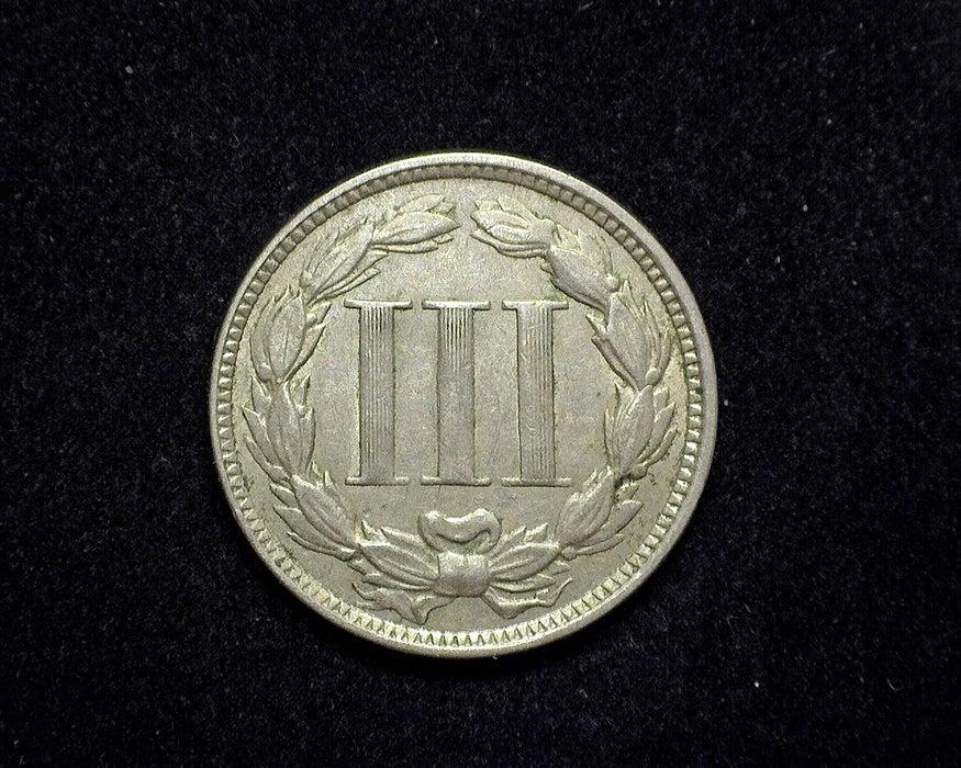 1870 Three Cent Nickel XF - US Coin