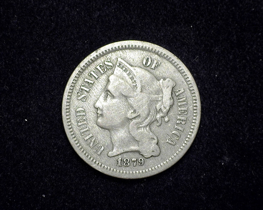 1879 Three Cent Nickel F - US Coin