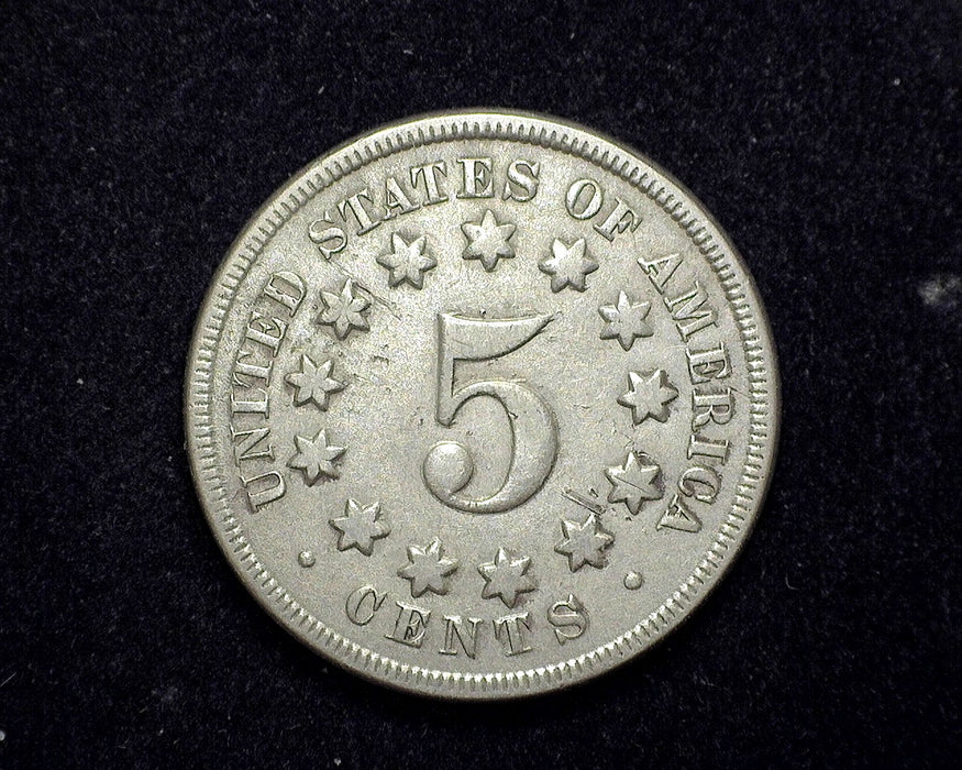 1868 Shield Nickel VF - US Coin