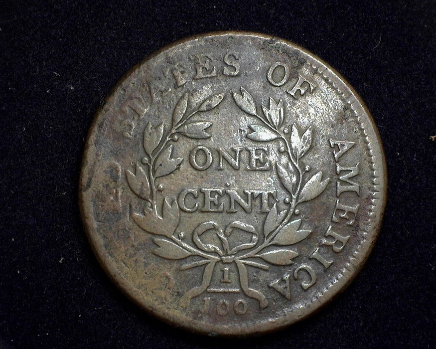 1802 Large Cent Draped Bust Cent F - US Coin