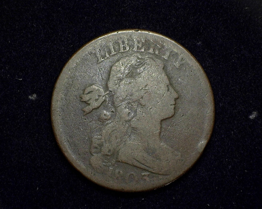 1803 Large Cent Draped Bust Cent VG Small fraction Small date - US Coin