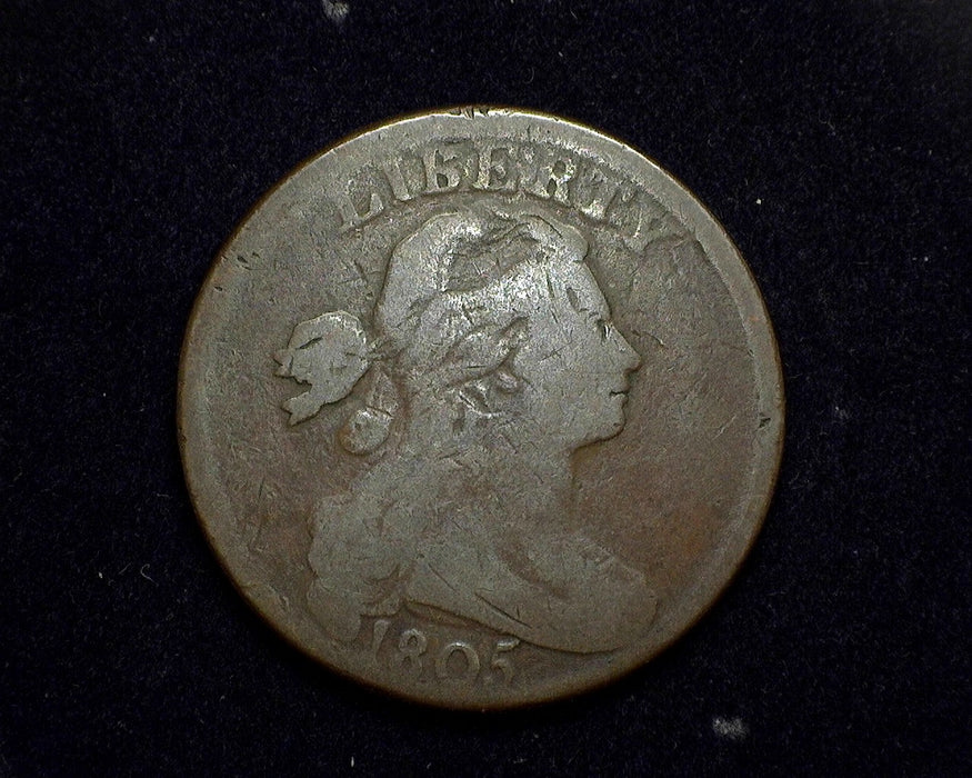 1805 Large Cent Draped Bust Cent VG/F - US Coin