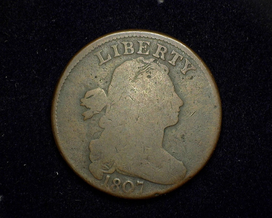 1807 Large Cent Draped Bust Cent G+ Small fraction - US Coin