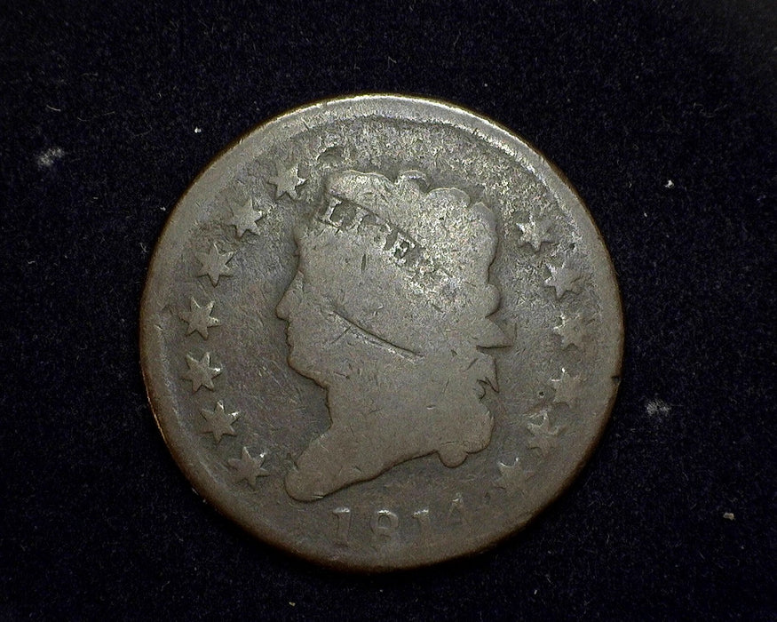 1814 Large Cent Classic Head Cent G Thin date - US Coin