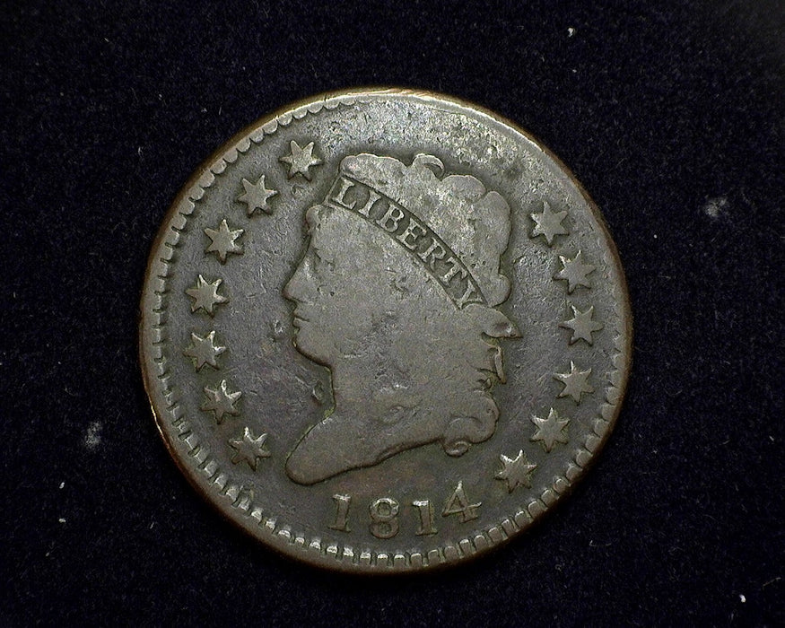 1814 Large Cent Classic Head Cent G Plain 4 - US Coin
