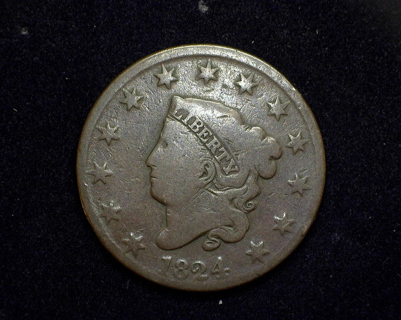 1824 Classic Head Large Cent Closed date. VG - US Coin