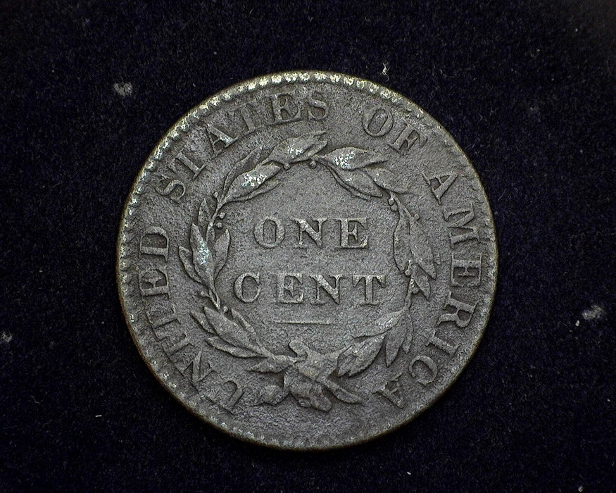 1823 Large Cent Coronet VG Porous - US Coin
