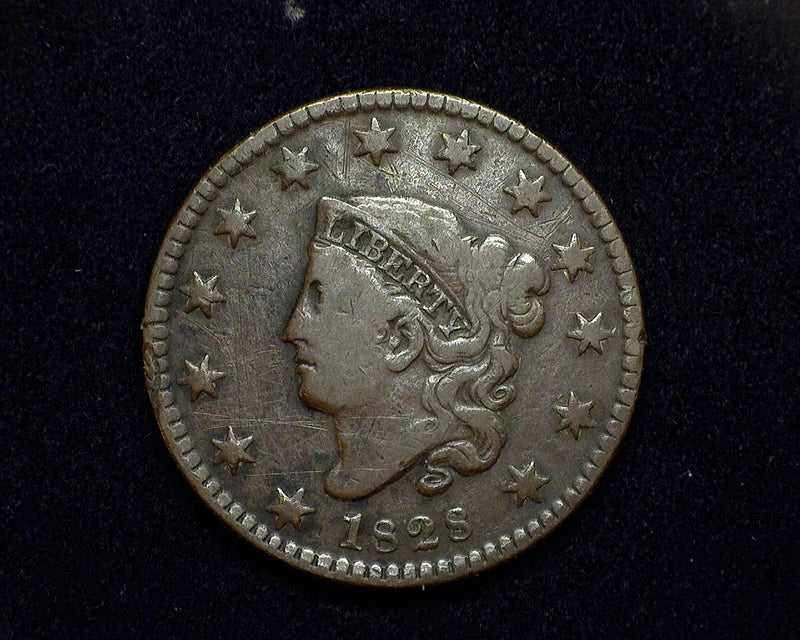 1828 Classic Head Large Cent Small date. F - US Coin