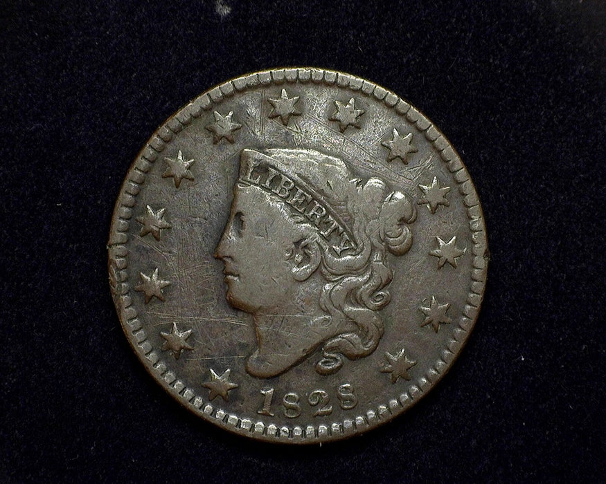 1828 Large Cent Coronet F Small date - US Coin