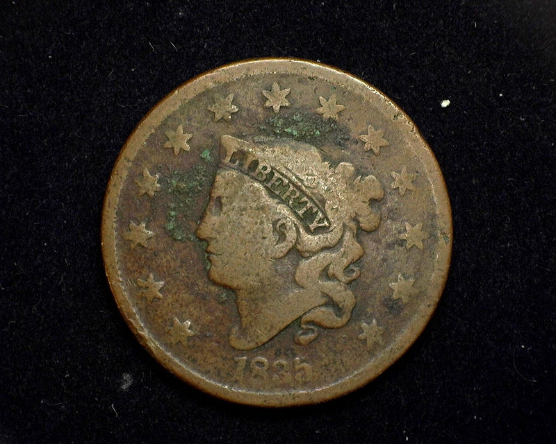 1835 Classic Head Large Cent Large 8. Light Corrosion. VG - US Coin