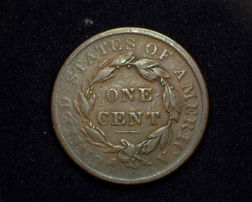 1835 Large Cent Coronet F Small 8 - US Coin