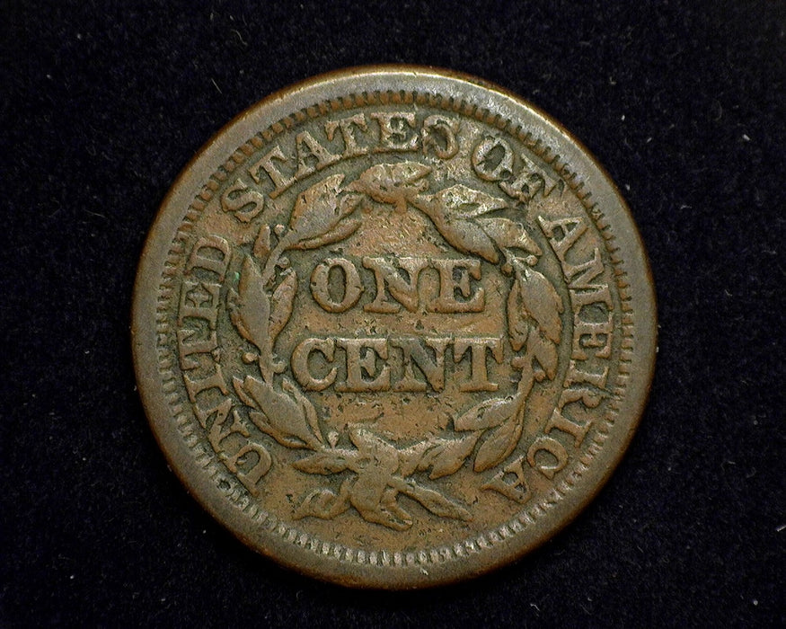 1844/81 Large Cent Braided Hair Cent VG - US Coin