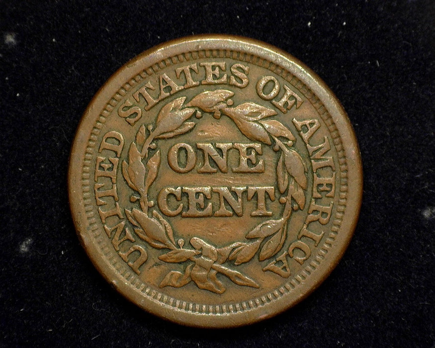 1850 Large Cent Braided Hair Cent VF/XF - US Coin