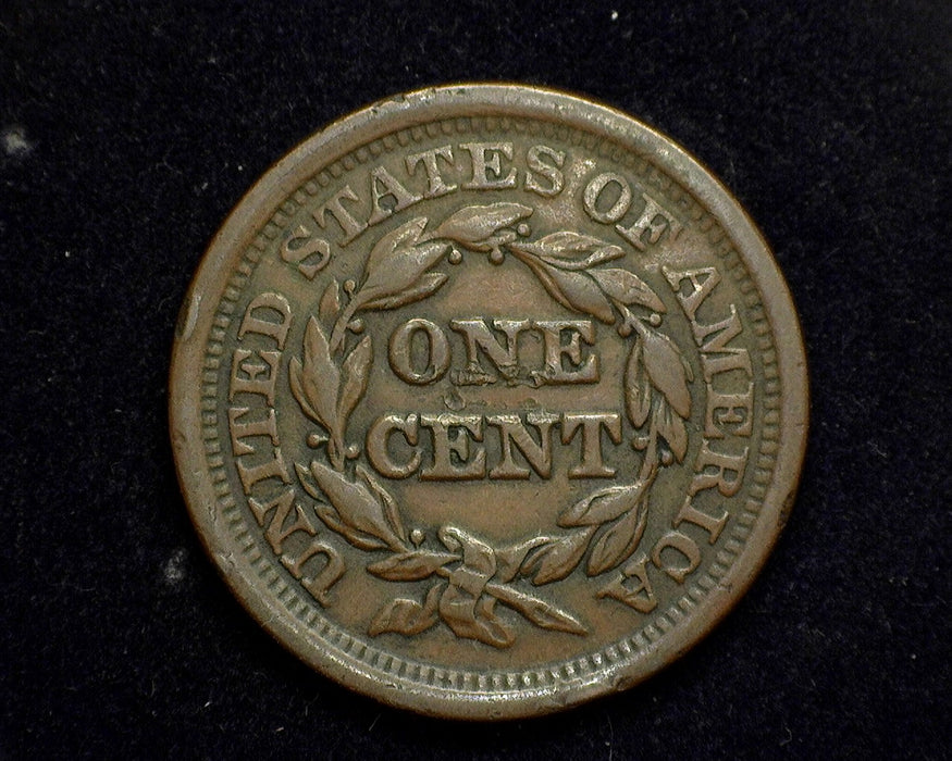 1852 Large Cent Braided Hair Cent VF - US Coin