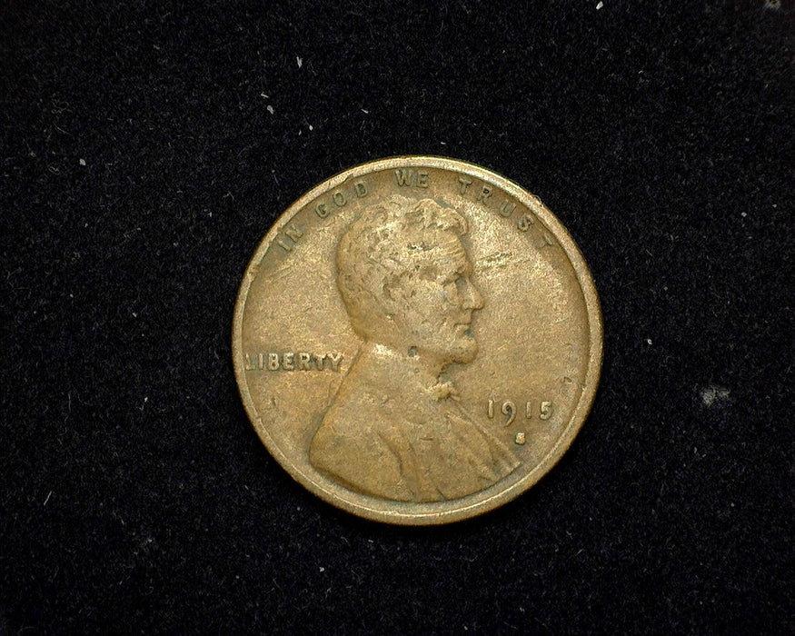 1915 S Lincoln Wheat Penny/Cent VG - US Coin