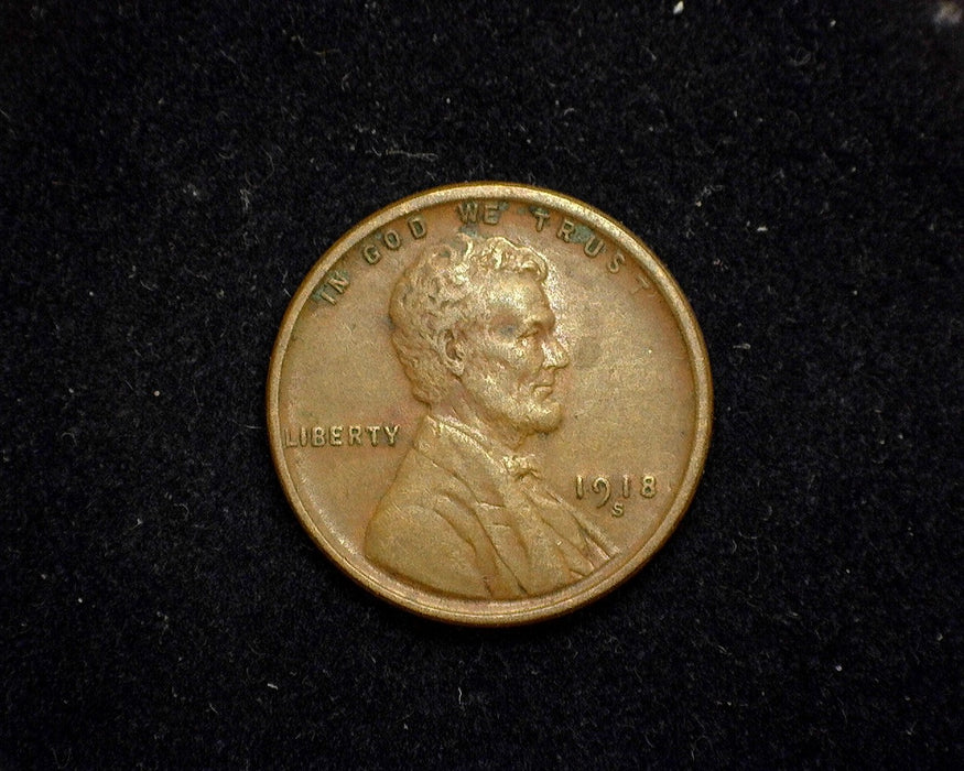 1918 S Lincoln Wheat Penny/Cent XF - US Coin