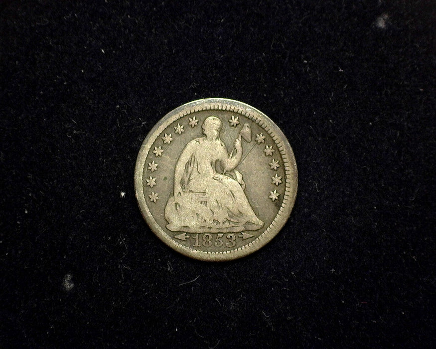 1853 Arrows Liberty Seated Half Dime G - US Coin
