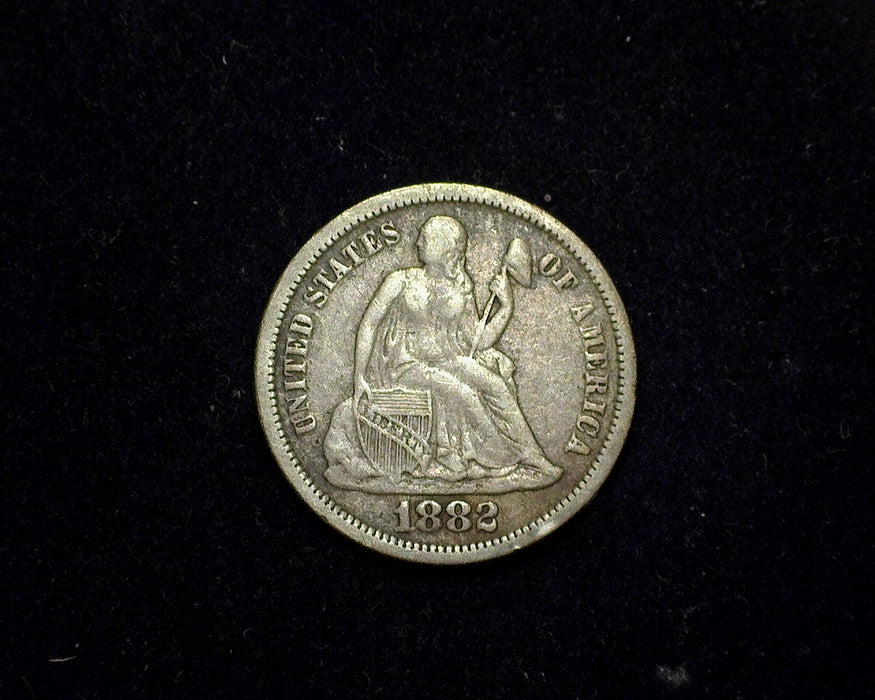 1882 Liberty Seated Dime F/VF - US Coin